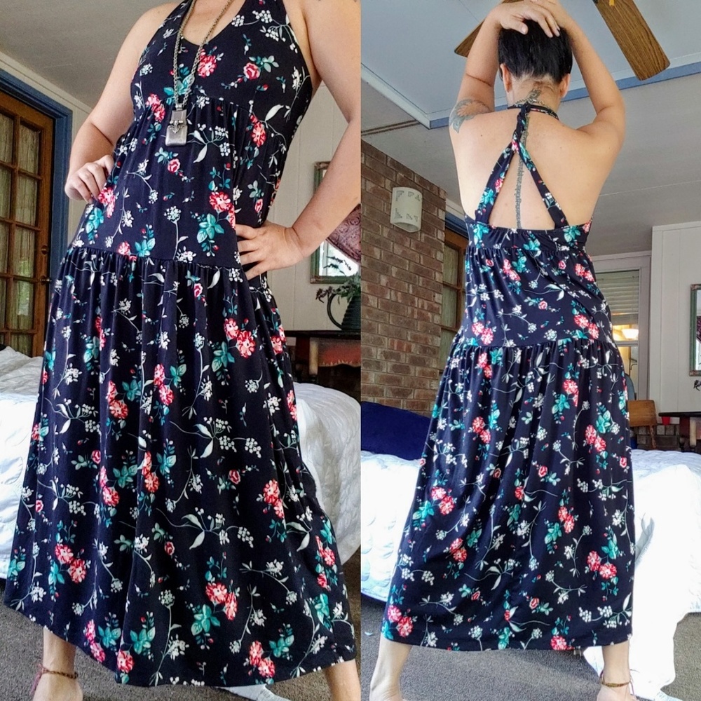 ❤️NWOT Poof NY Floral Print Maxi Dress